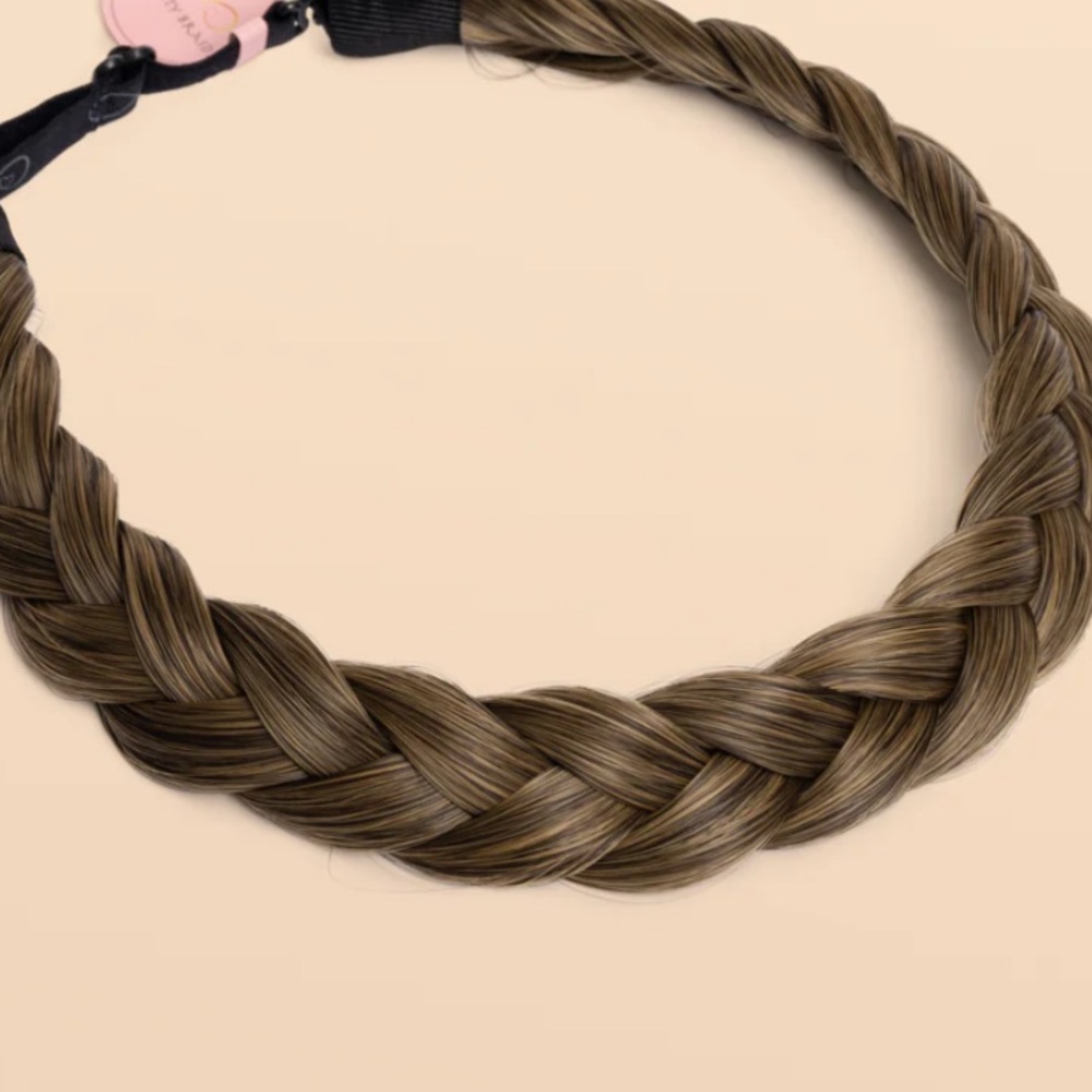 Infinity brain ash brown hair headband
